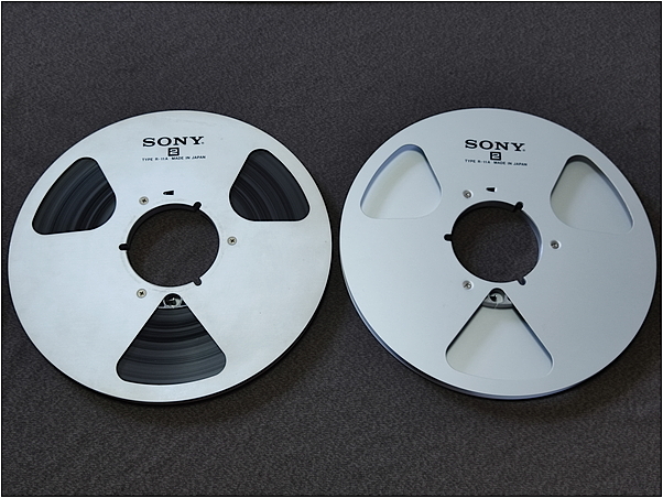 SONY R-11A 10号メタルリール オープンリール 2本セット 1本テープ付 1円スタートの画像2