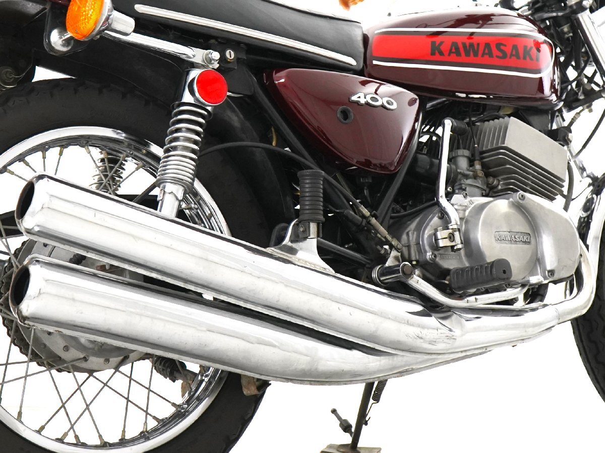 Kawasaki 400SS マッハII S3 1974年 2スト 3気筒 下取強化出張可 全国通販 ローン150回 金利3.9% 業販歓迎 旧車 絶版車 ビンテージ_画像4