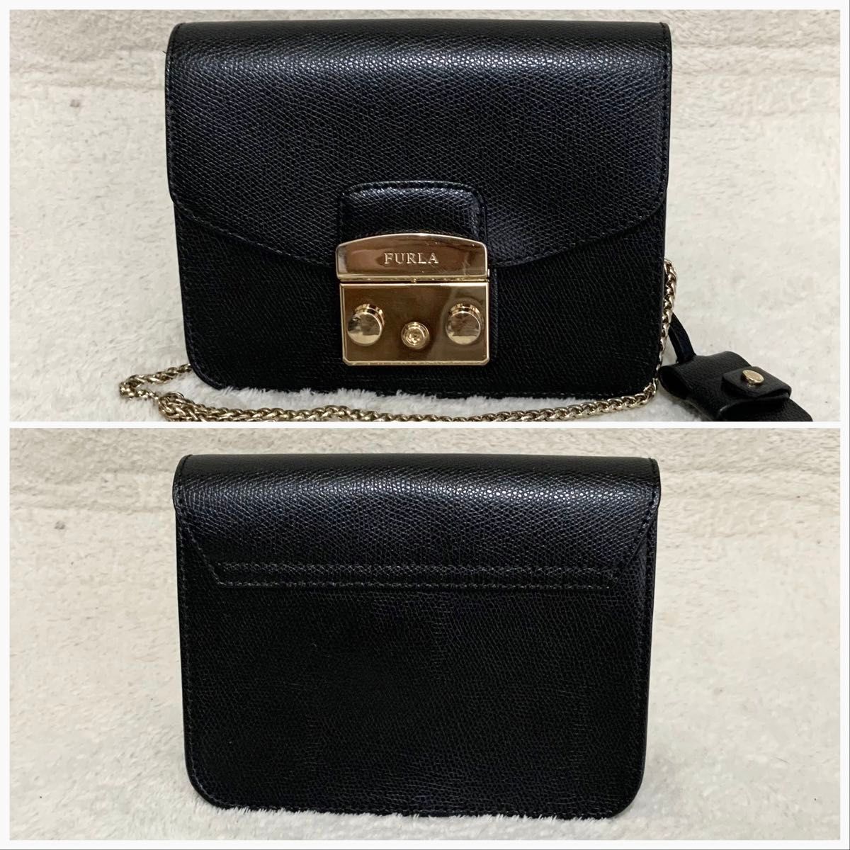 美品】 FURLA フルラ メトロポリス ミニショルダーバッグ 美品】 FURLA フルラ メトロポリス ミニショルダーバッグ