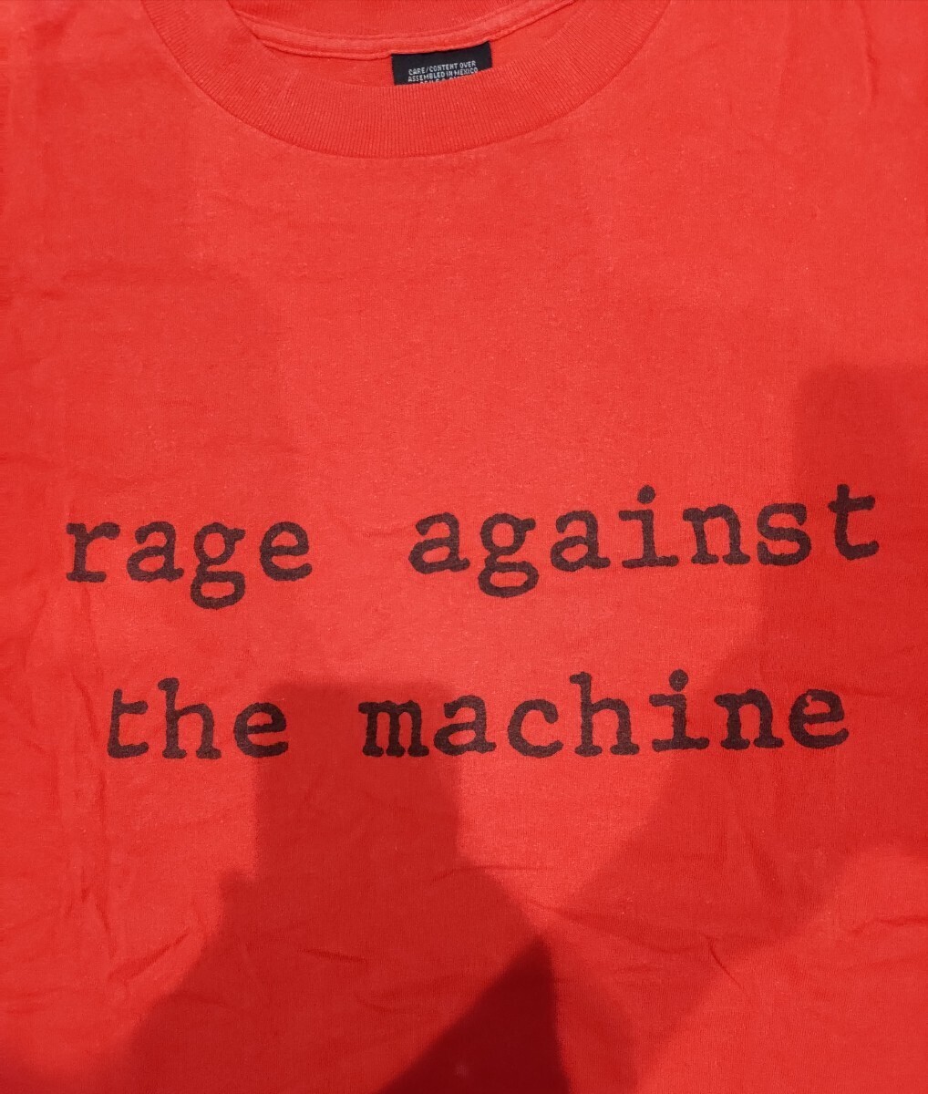  супер редкий! 90\'s Vintage rage against the machine Ray ji*age instrument * The * машина частота футболка неиспользуемый товар подлинная вещь 