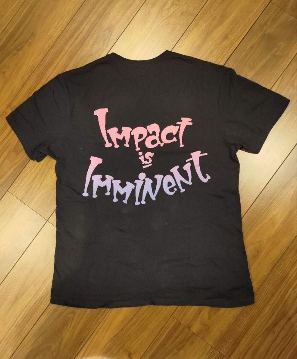今回で終了します！ 超希少！ EXODUS エクソダス 「impact is imminent」 80’s バンド Tシャツ Lサイズ 復刻版 輸入品 国内未発売！の画像4