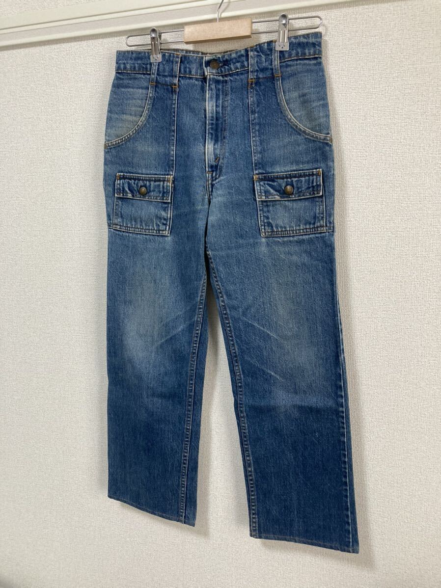 80s Levis リーバイス ブッシュ デニムパンツ ジーンズ オレンジタブ ビンテージ W31☆70s 60s 501 505 517 66前期 BIGE XX 大戦の画像10