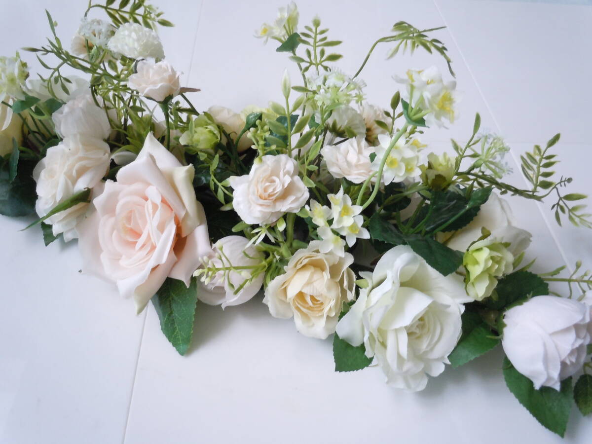* белый & зеленый блестящий . стол оборудование цветок * цветок Galland 55cmu Эдди ng дисплей скатерть-раннер ширина длина организовать орнамент 