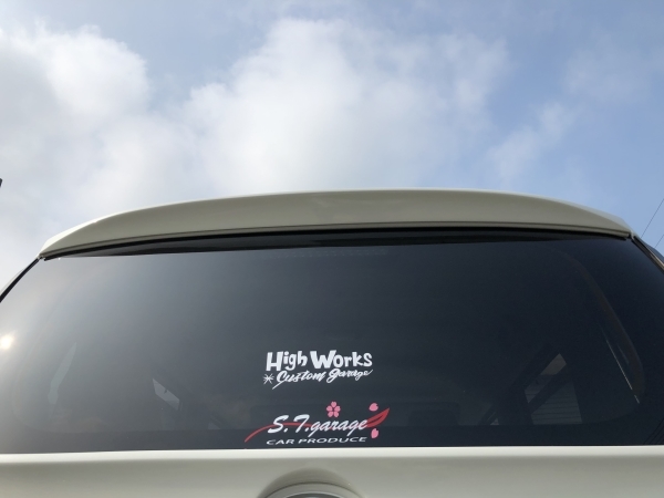 HighWorks LA800系 ムーヴキャンバス ルーフスポイラー 日本製エアロ           Roofspoiler ムーブ ウィング テールゲート リヤの画像8