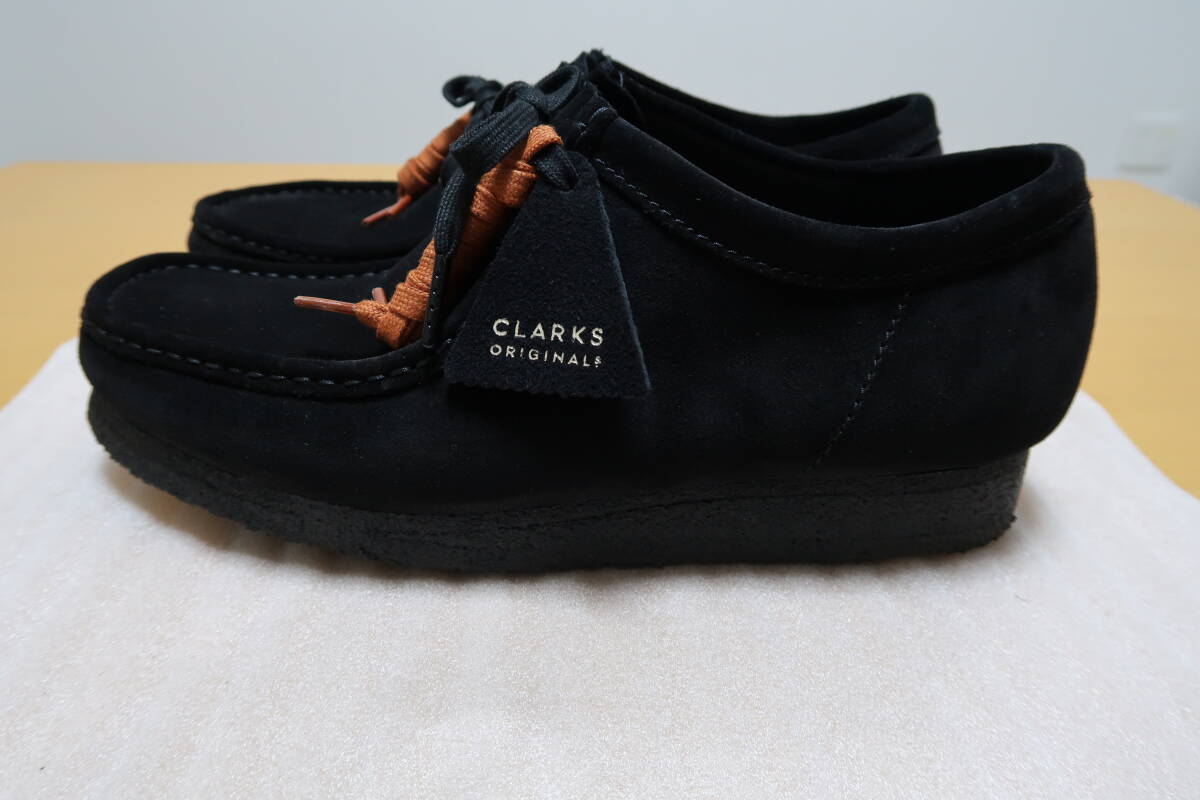 ☆★CLARKS クラークス ワラビー ブラック 黒 スエード 26155519 UK9.5 27.5cm 1回使用 送料無料★☆_画像4