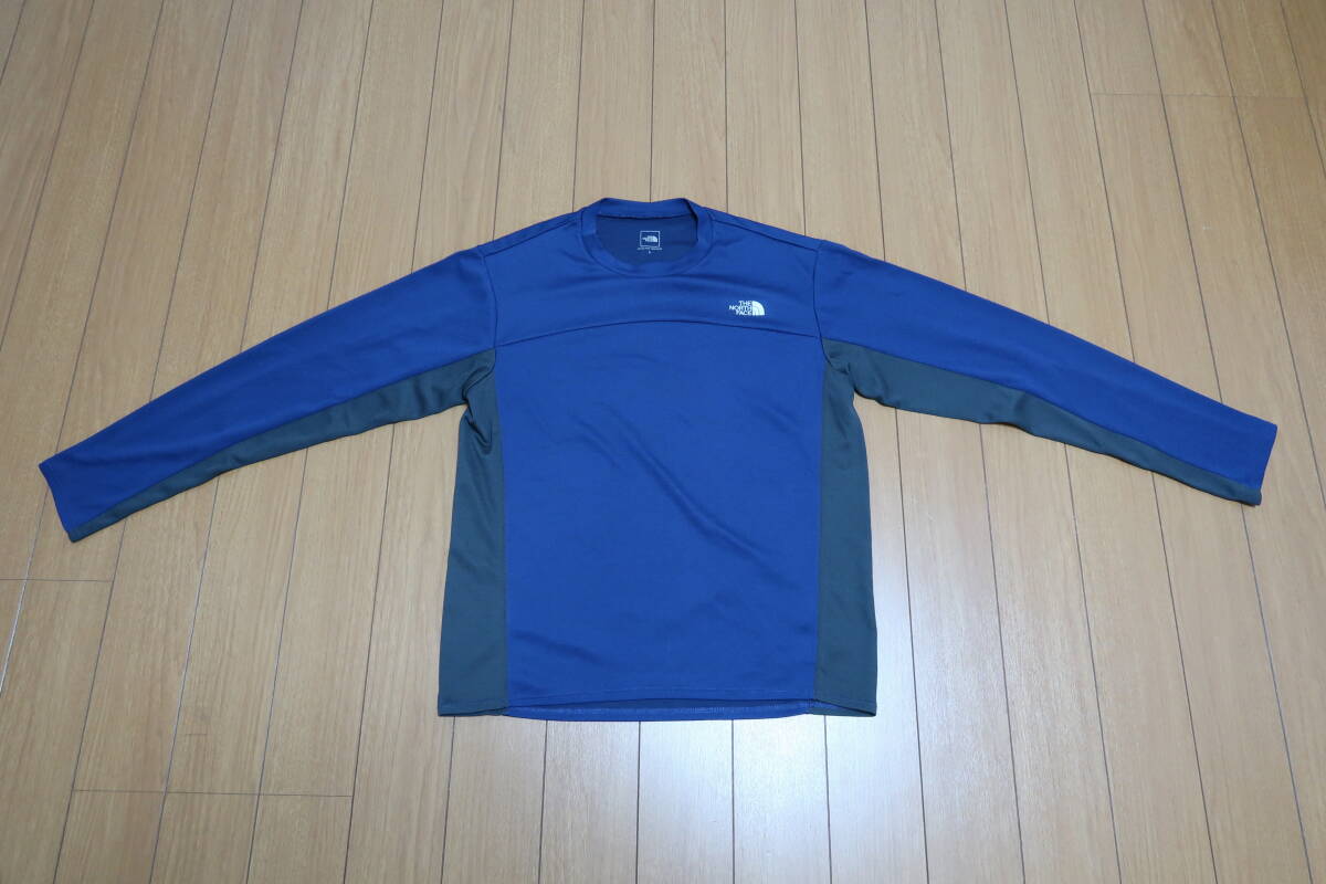 ★☆ THE NORTH FACE Long Sleeve Flash Dry Crew Мужчины L Размер Полиэстер Б/У Бесплатная Доставка ★ ☆