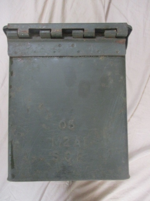 #3295 米軍アーモボックス Mサイズ(スチール製、弾薬箱）の画像6