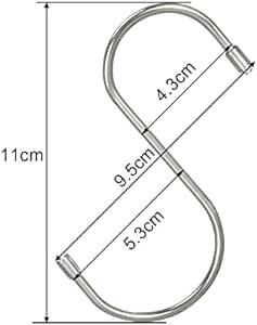 S знак крюк большой S. крюк нержавеющая сталь 10 шт. комплект (11cm×10pcs) COM4SPORT форма крюк универсальный крюк антикоррозийный ki