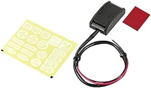 エーモン 貼り付けプッシュスイッチ ON-OFF DC12V・200mA 322_画像1