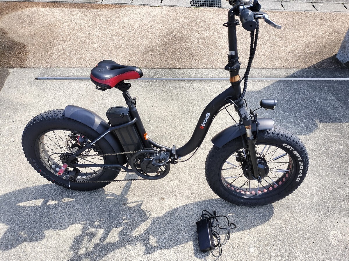 電動アシスト自転車 HYBRID電動ファットバイク自転車G-Cruiser 20 電動自転車 ジャンク扱いで出品します 引取りに来られる方限定です。の画像1