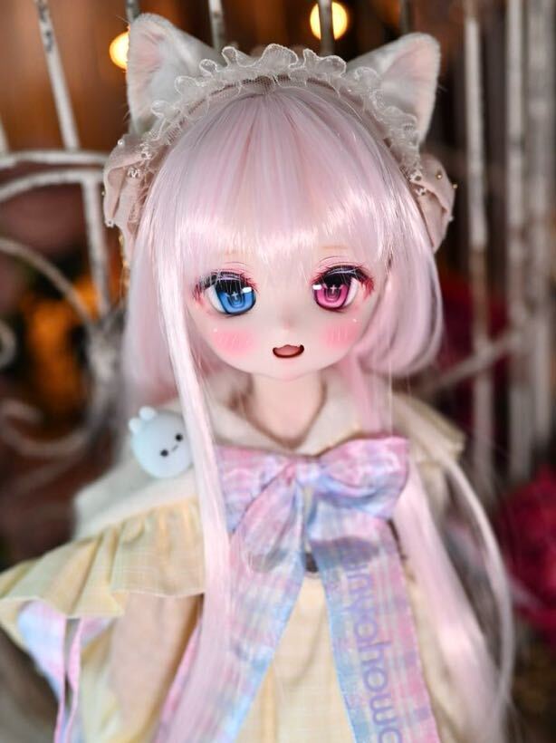 [. урок после вампир ]DDH-01 semi белый . custom head + I + парик 