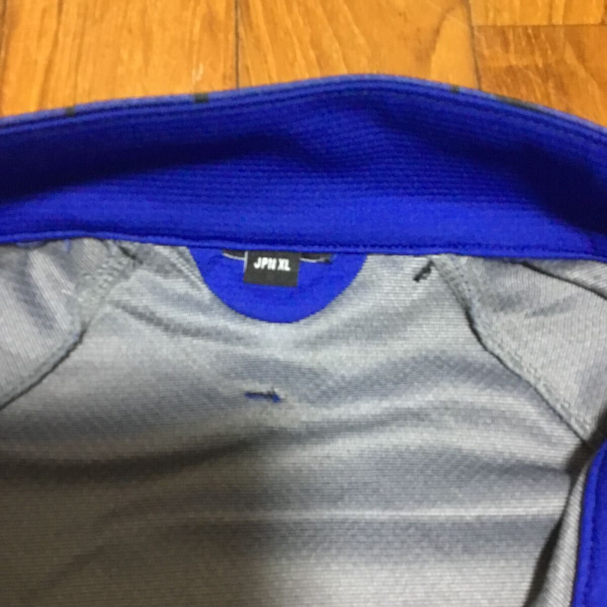 OAKLEY オークリー ハーフジップ プルオーバー 長袖Tシャツ ナイロンジャケット ゴルフ メンズ サイズXL ブルーの画像2