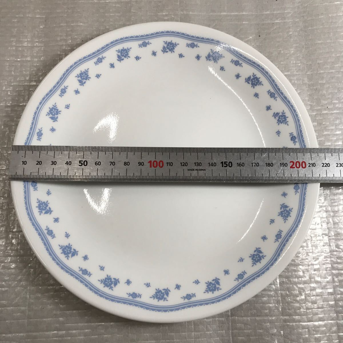 CORELLE コレール モーニングブルー プレート 洋食器 食器 大皿 中皿 深皿 平皿 4点セット 中古品_画像5
