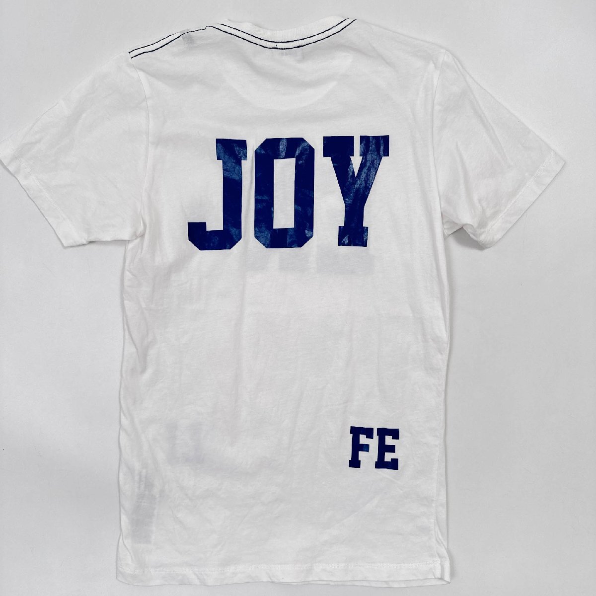 DIESEL ディーゼル ENJOY Bigプリントデザイン 半袖Tシャツ カットソー 薄手 サイズ 16/白 ホワイト×ブルー/ディーゼルジャパン_画像6