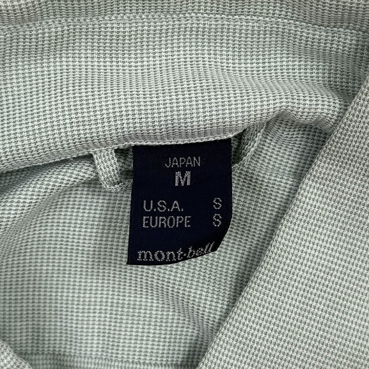 mont-bell モンベル 半袖 シャツ 両胸ポケット サイズ M (JAPAN) /メンズ/アウトドア/グリーン系 ウィックロン #1104610_画像4