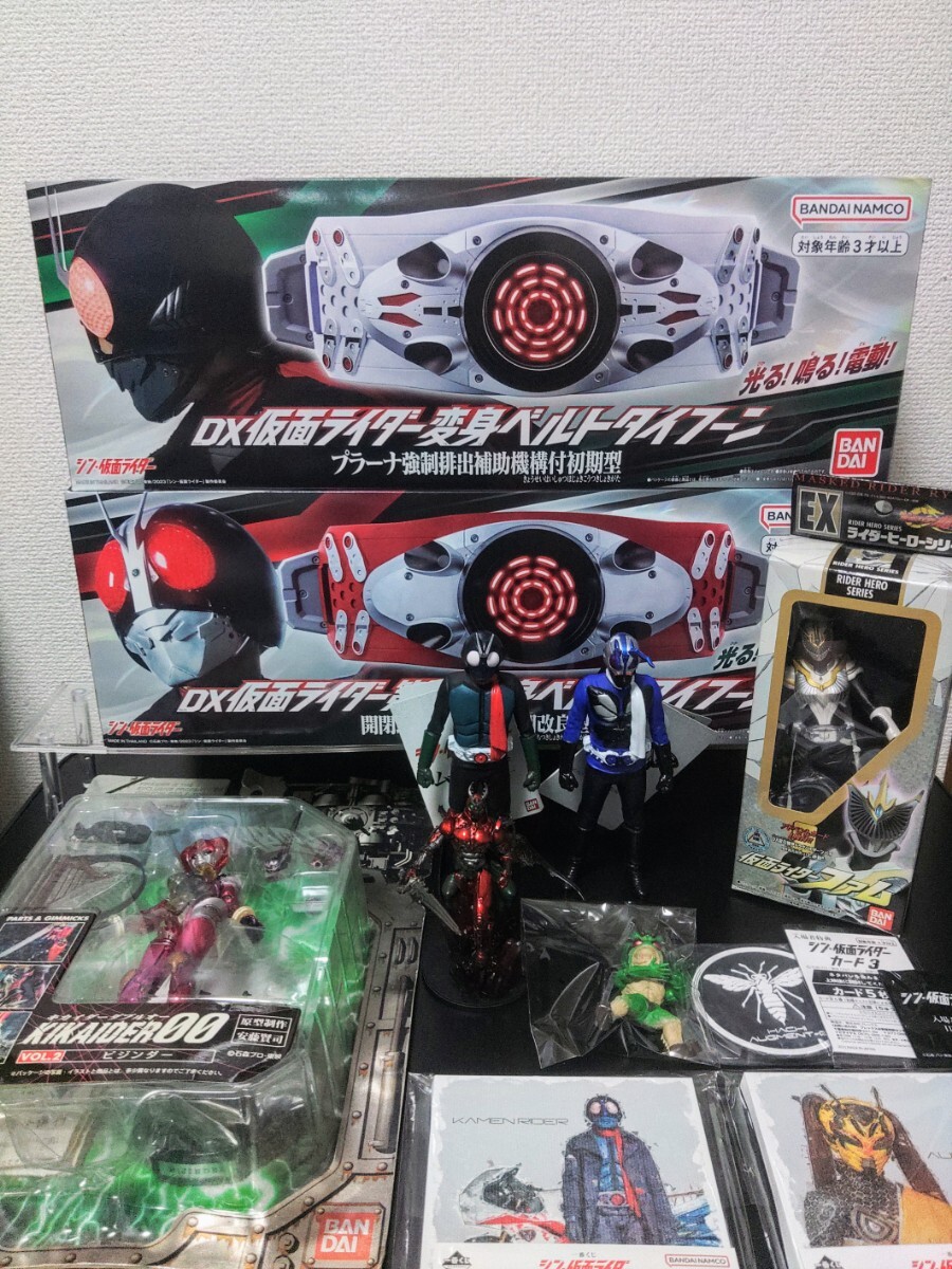 シン・仮面ライダー DX仮面ライダー変身ベルトタイフーン 1号 2号 ムービーモンスターシリーズ ソフビ S.I.C. 他の画像1