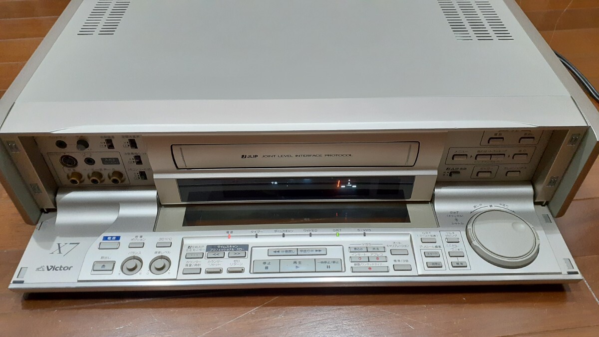 動作確認済み Victor HR-X7 最高級 S-VHS ビデオデッキ ビクター DVD化にの画像4