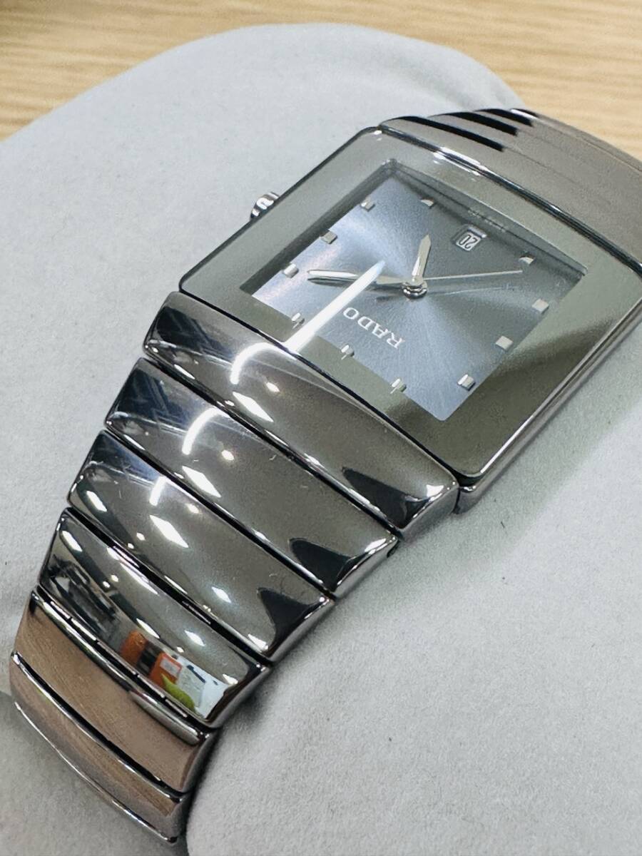 [15033] прекрасный товар RADO DIASTAR 152.0332.3 титан QZ батарейка заменена 