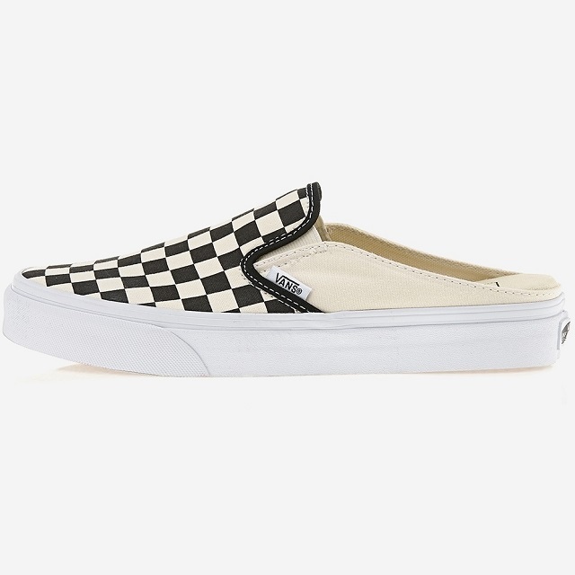 バンズ 23.5cm クラシック スリッポン ミュール VANS ブラック ホワイト チェッカーボード Classic Slip-On M ヴァンズ チェックの画像3