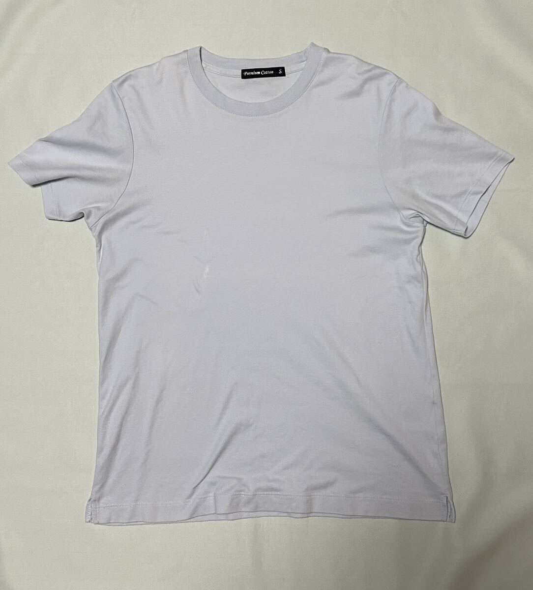 メンズ 半袖Tシャツ 3色セット　ユニクロ　グレー ホワイト　パープル　無地_画像7