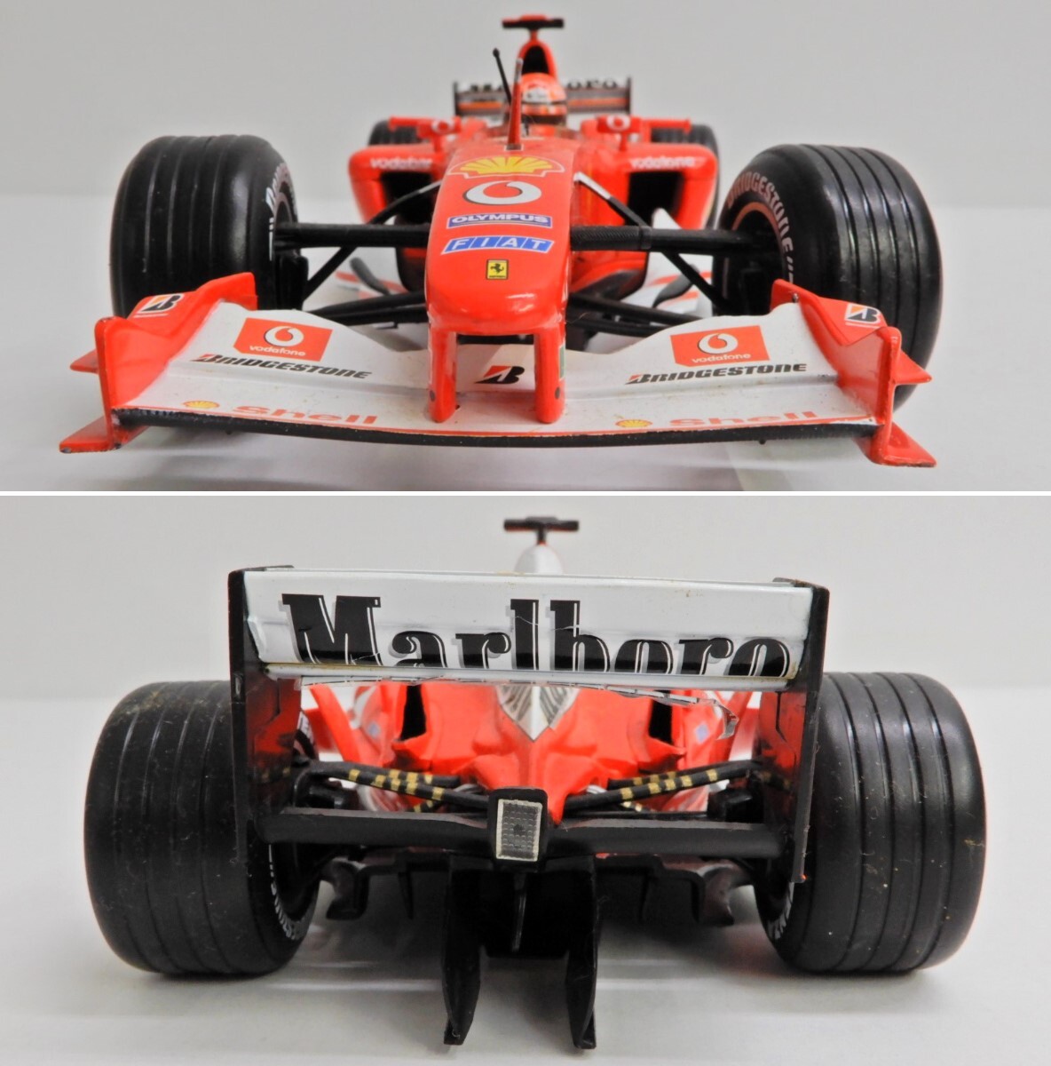 071Z295★【中古品】HotWheels/ホットウィール 1/18 Ferrari F2003-GA M.シューマッハ Marlboro/マルボロ_画像4