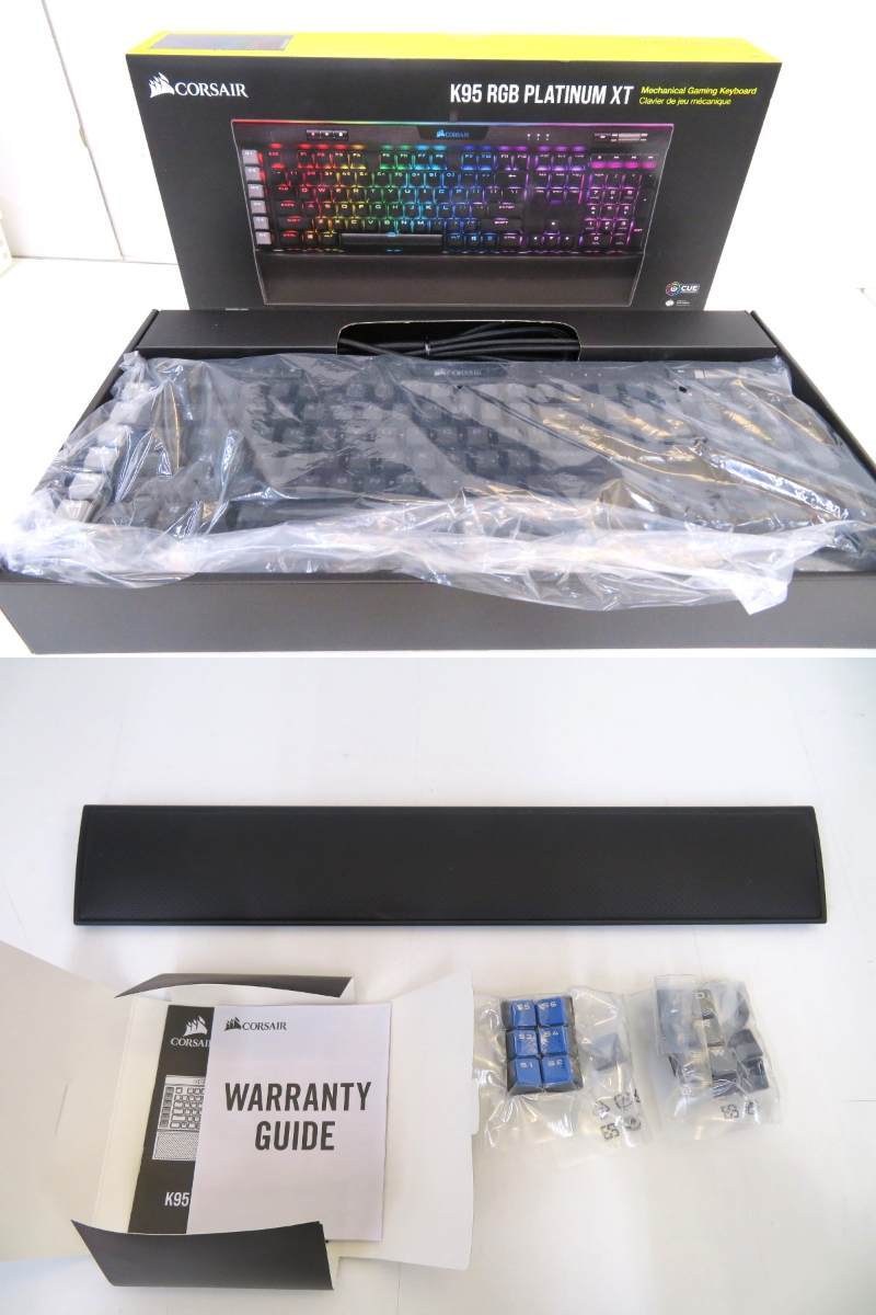 098B280★【中古品】CORSAIR K95 RGB PLATINUM XT ゲーミングキーボード_画像1