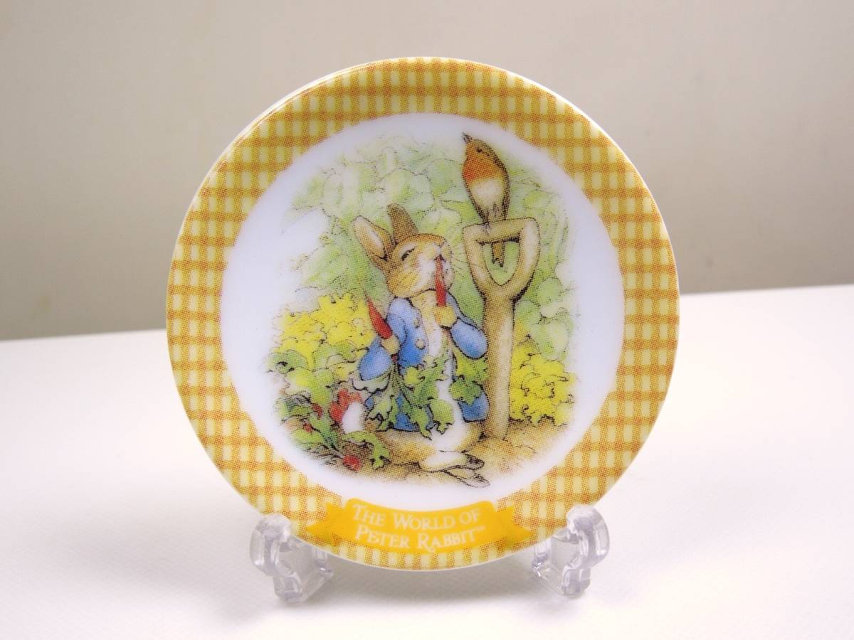  Peter Rabbit Mini plate THE WORLD OF PETER RABBIT 1 month JANUARY FUJIYA * plate diameter 5cm degree 