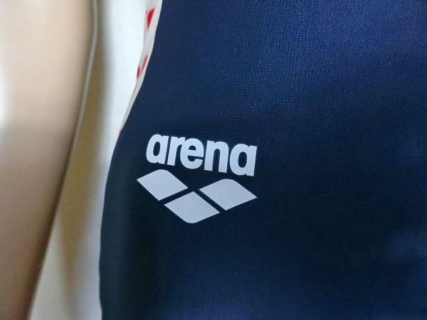 中古品☆arenaアリーナ♪YMCAトレーニング水着Mサイズ 名前あり 水着＆レオタード３着まで同梱可 出品商品１０点落札送料無料の画像3