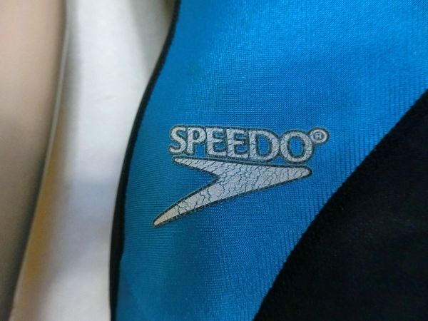 中古品☆SPEEDOスピード♪トレーニング水着Sサイズ 難あり 昭和レトロ 水着＆レオタード３着まで同梱可 出品商品１０点落札送料無料の画像4