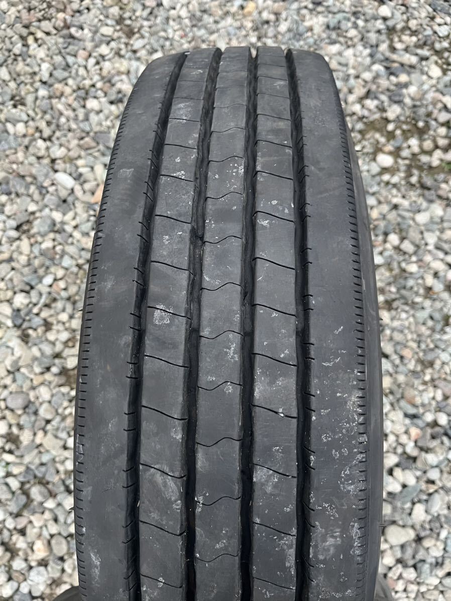 225/80R17.5 123/122L DUNLOP DECTES SP122 2021 год производства 9 толщина выпуклости 17.5×6.00 127-9TC 6 дыра TOPY 6 шт. комплект * Elf 4t