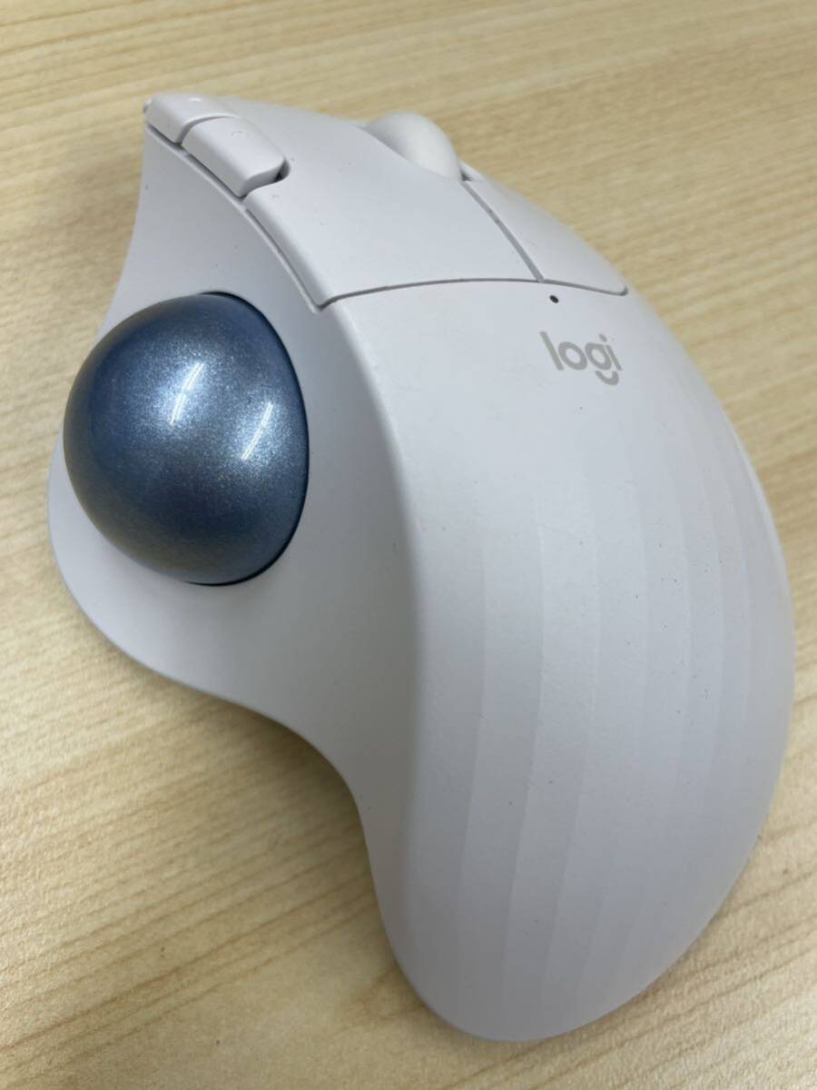 （600）ERGO M575 Wireless Trackball Mouse M575OW [オフホワイト] トラックボール ワイヤレスマウス ロジクール 無線 _画像2