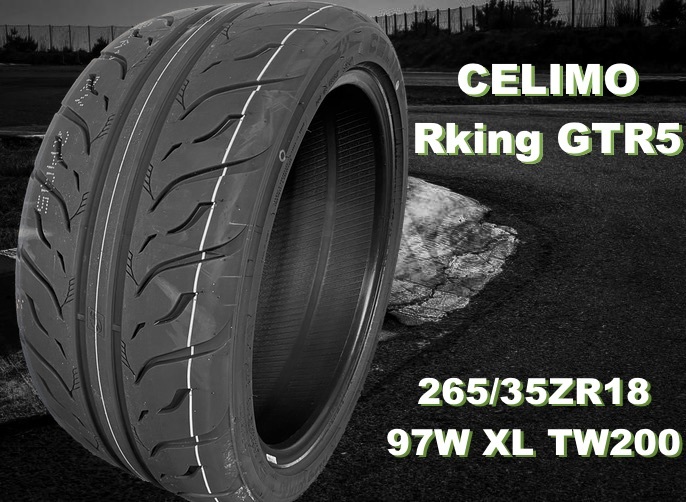 GTR5 CELIMO Rking 265/35/ZR18 265/35/18 265/35R18 ドリフト タイヤ タイムアタック の画像1