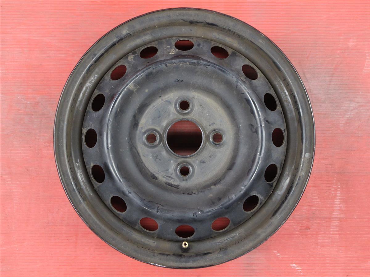 [ super-discount used 4 pcs set ] Toyota Belta original steel wheel iron wheel iron chin 14inch 5J in set +39 PCD100 4 hole hub diameter Φ54 cc14