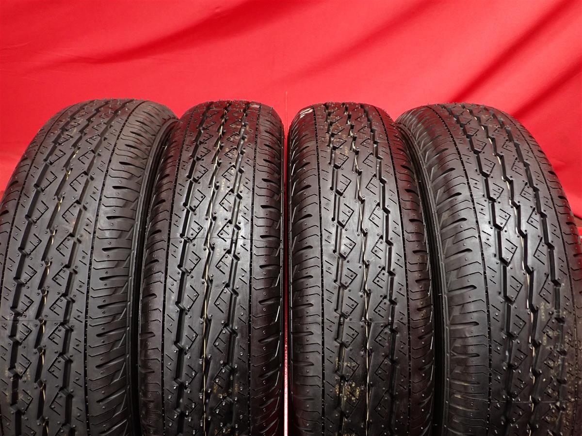 中古タイヤ 145/80R12 80/78N 4本セット ブリヂストン K370 BRIDGESTONE K370 9.5分山★n12 エブリィ NV100 クリッパー ミニキャブ_画像1