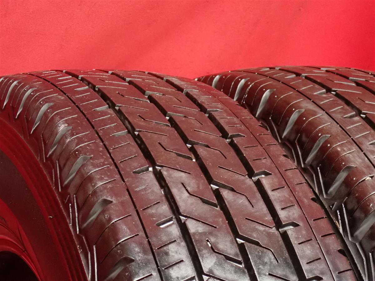 中古タイヤ 185/75R15 106/104N 2本セット ブリヂストン エコピア R710 BRIDGESTONE ECOPIA R710 8.5分山★n15 キャラバン バン ダイナ・・_画像3