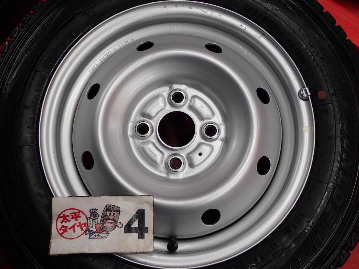 スタッドレス マルチスチール〈キャップ無〉+ ダンロップ ウィンターMAXX SV-01 [ 155/80R14 88/86N ] 8.5分山★ プロボックス にstwt14_画像8