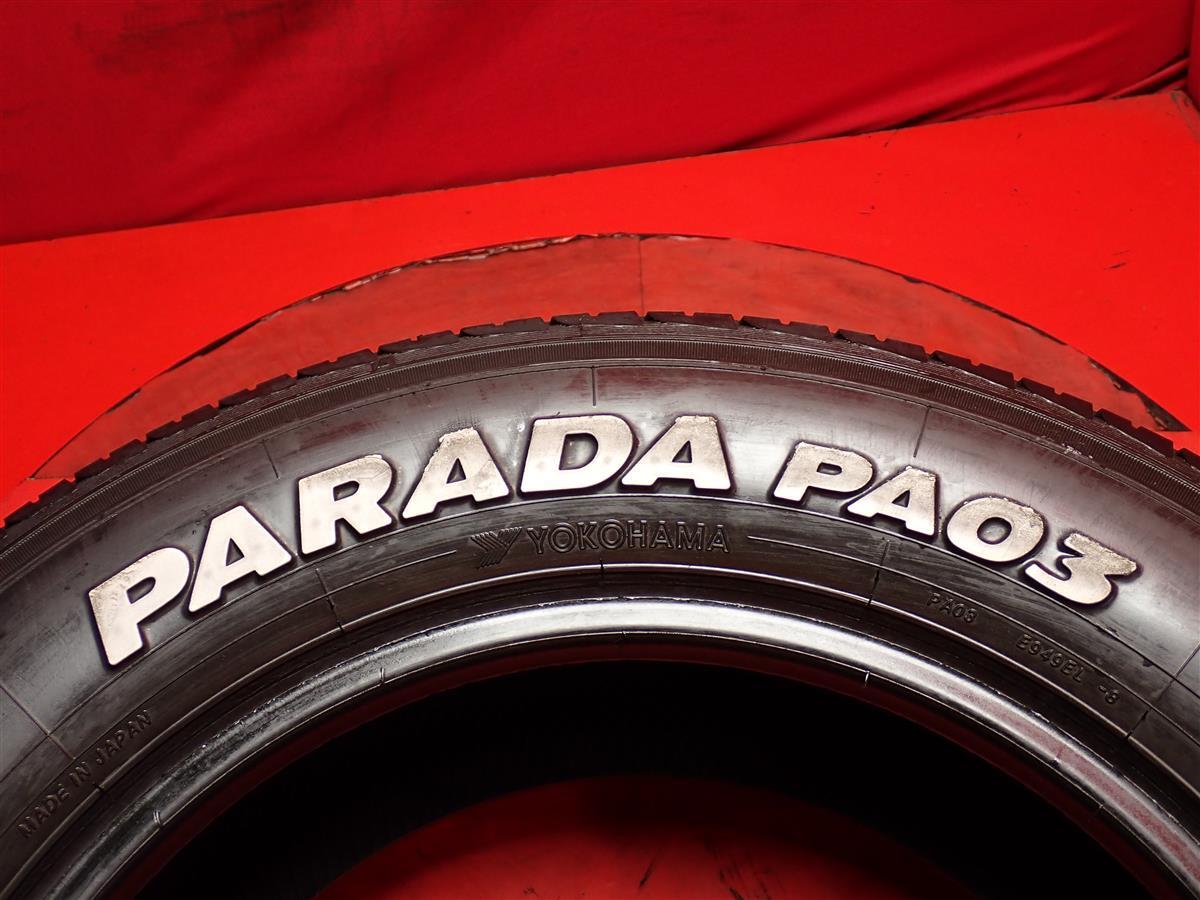 タイヤ2本 《 ヨコハマ 》 PARADA PA03 [ 215/65R16 109/107S ]7.5分山★ 商用車 ハイエース キャラバン n16_画像9