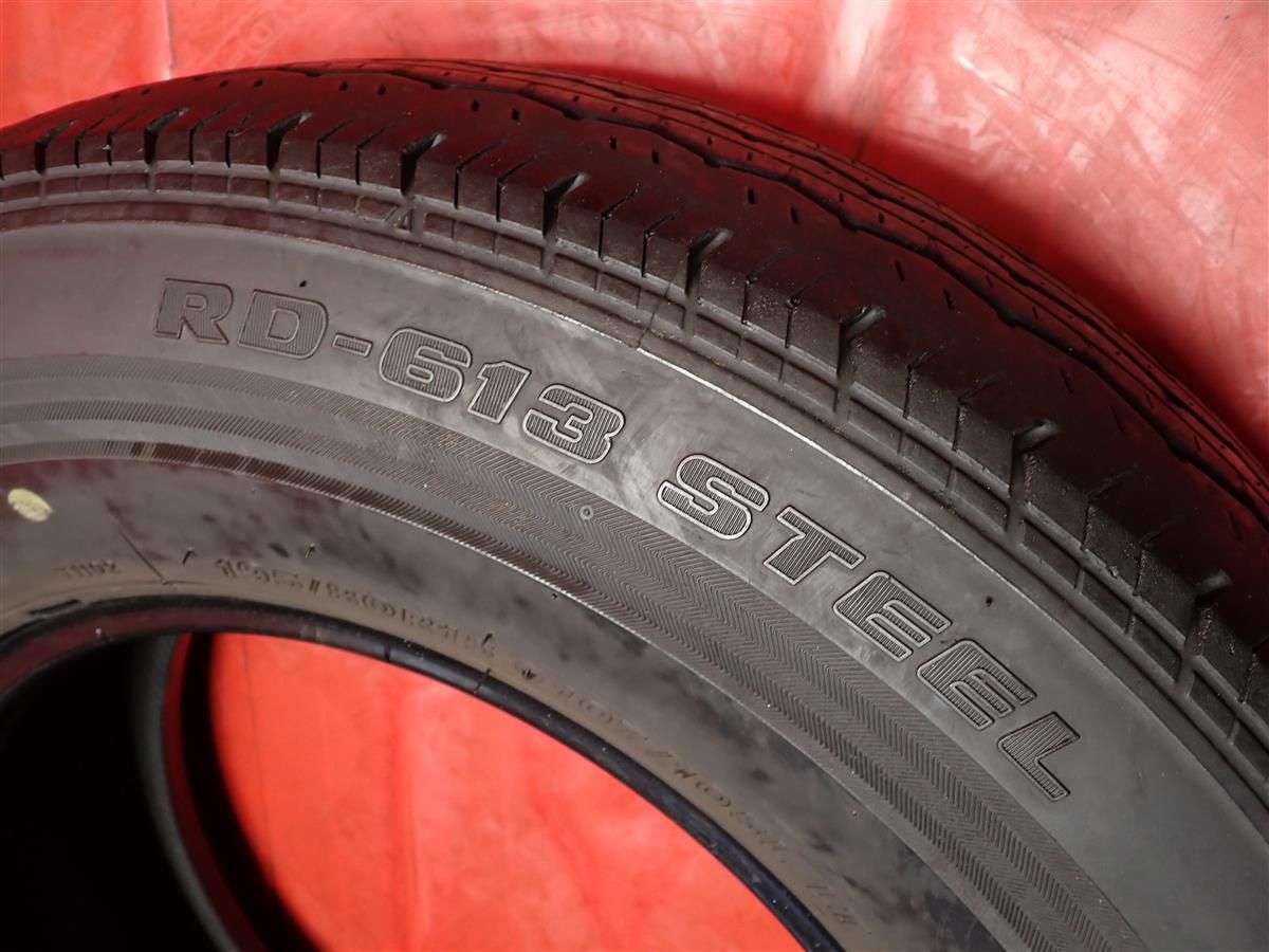 中古タイヤ 195/80R15 107/105L 2本セット ブリヂストン RD・613V BRIDGESTONE 613V 7.0分山★n15 商用車 ハイエース キャラバン コモ_画像10