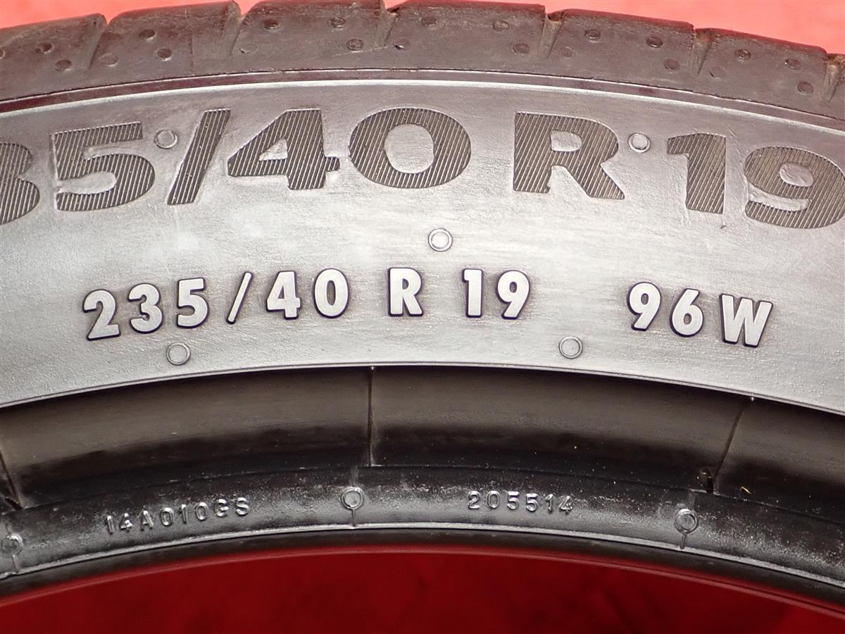 タイヤ2本 《 コンチネンタル 》 プレミアムコンタクト6 [ 235/40R19 96W ]8分山★ ボルボV60 プジョーRCZ マークX n19_画像10