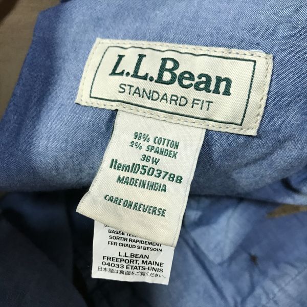 《良品◎》L.L.Bean エルエルビーン★コットン*ショートパンツ*ハーフパンツ*ライトブラウン*サイズ36W(MS2705)◆S60_画像5