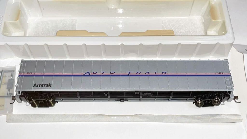 ウォルサーズ HO 932-6222 '75 オートキャリア オートトレイン アムトラック フェーズ4 #9022 自動車運搬貨車 Amtrak AUTO TRAINの画像3