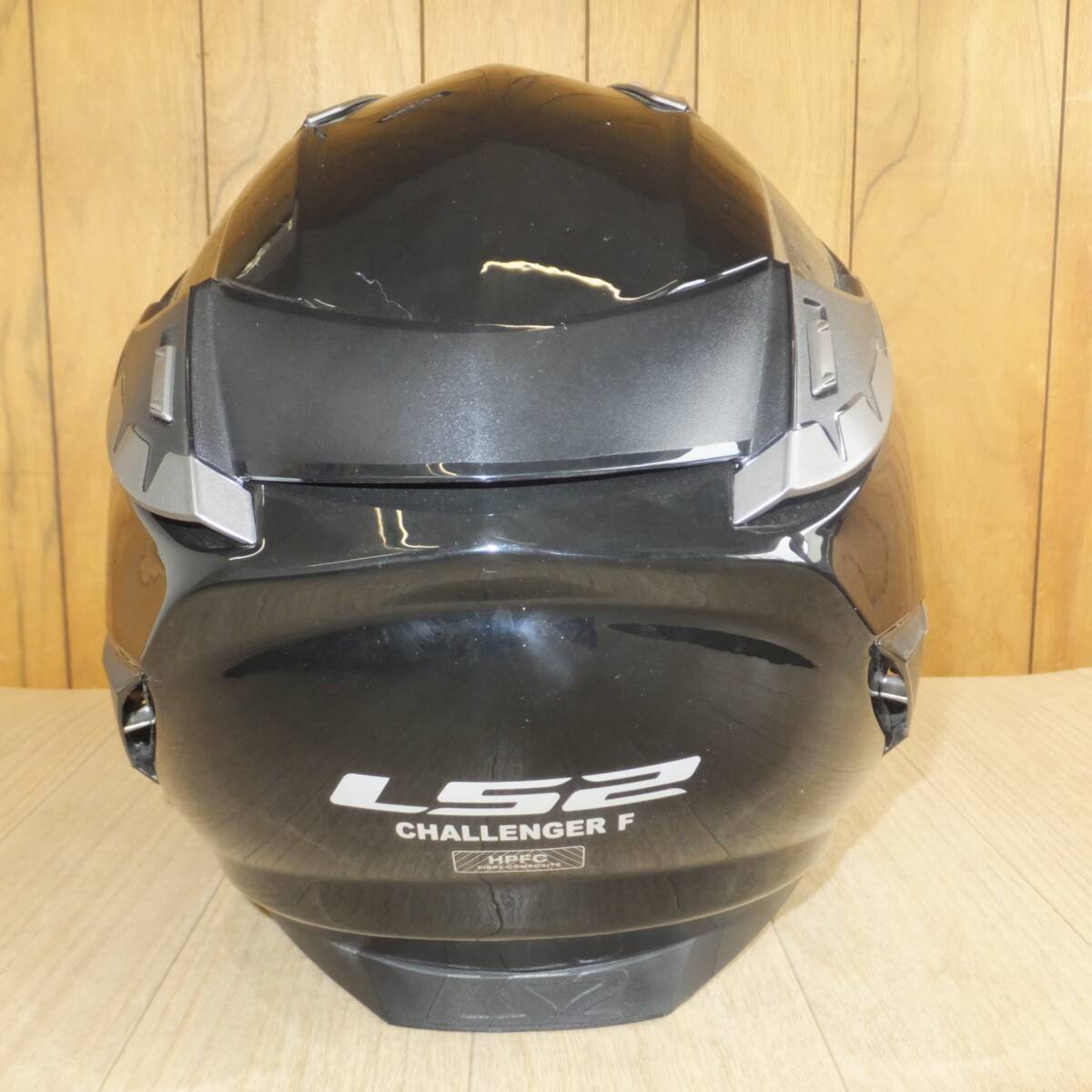 [送料無料] キレイ★LS2 HELMETS フルフェイスヘルメット CHALLENGER F　BLACK　SIZE L★_画像3