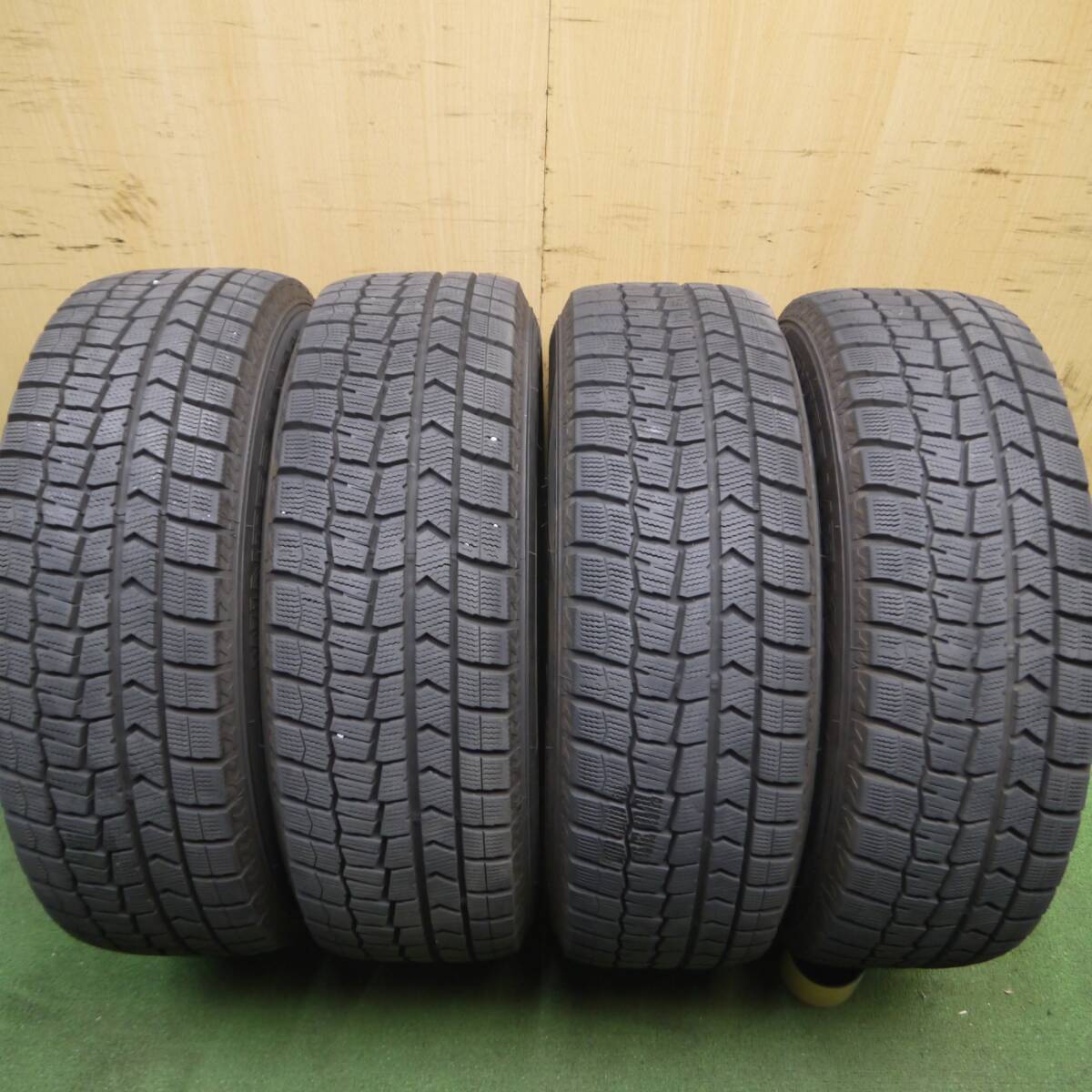 *送料無料* バリ溝！キレイ！9分★スタッドレス 195/65R15 ダンロップ ウインターマックス WM02 TEAD テッド PCD114.3/5H★4040112Hス_画像8