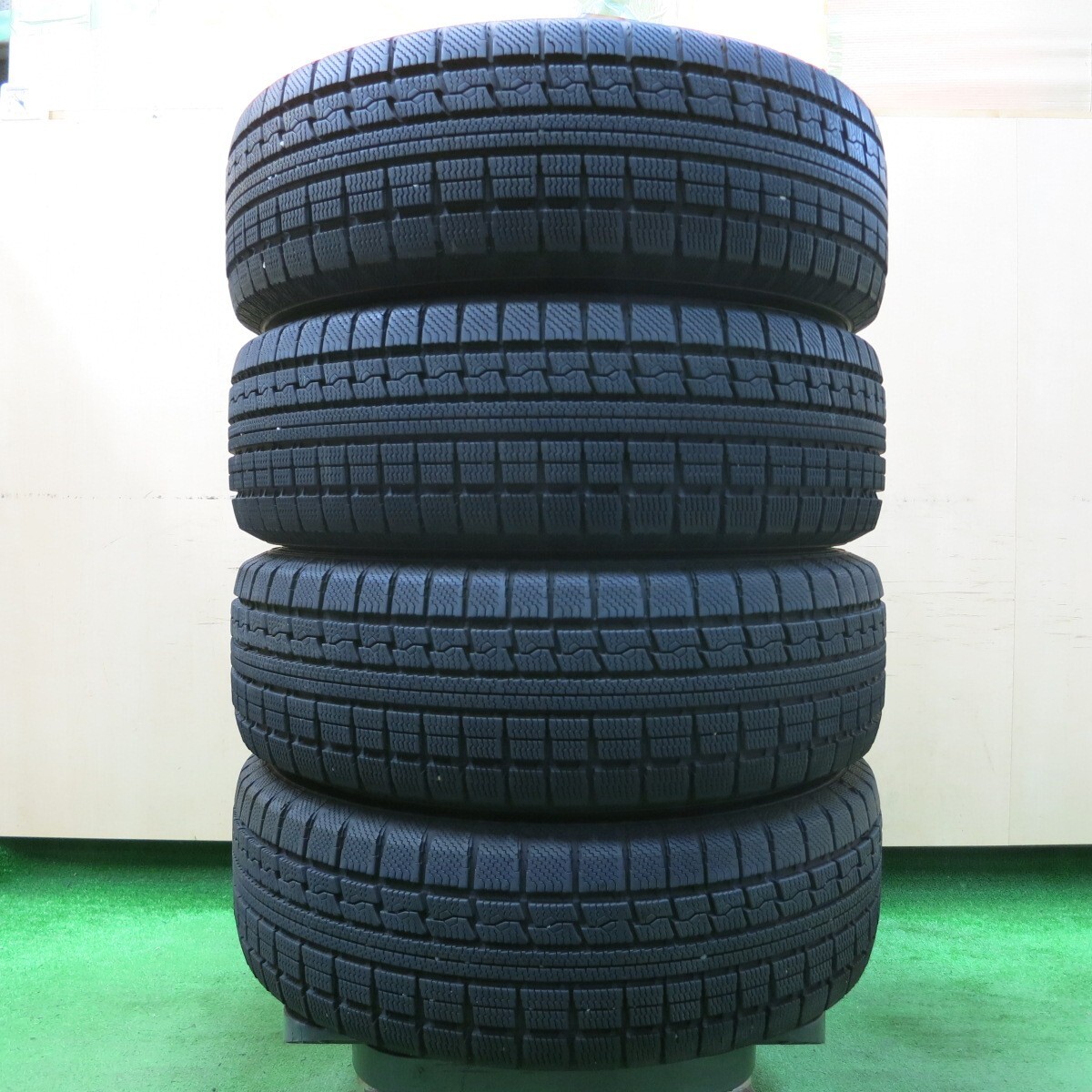 *送料無料* バリ溝 綺麗 9分★トヨタ プリウス 純正 195/65R15 スタッドレス トーヨーウインタートランパスMK4α PCD100/5H★4040905イス_画像8