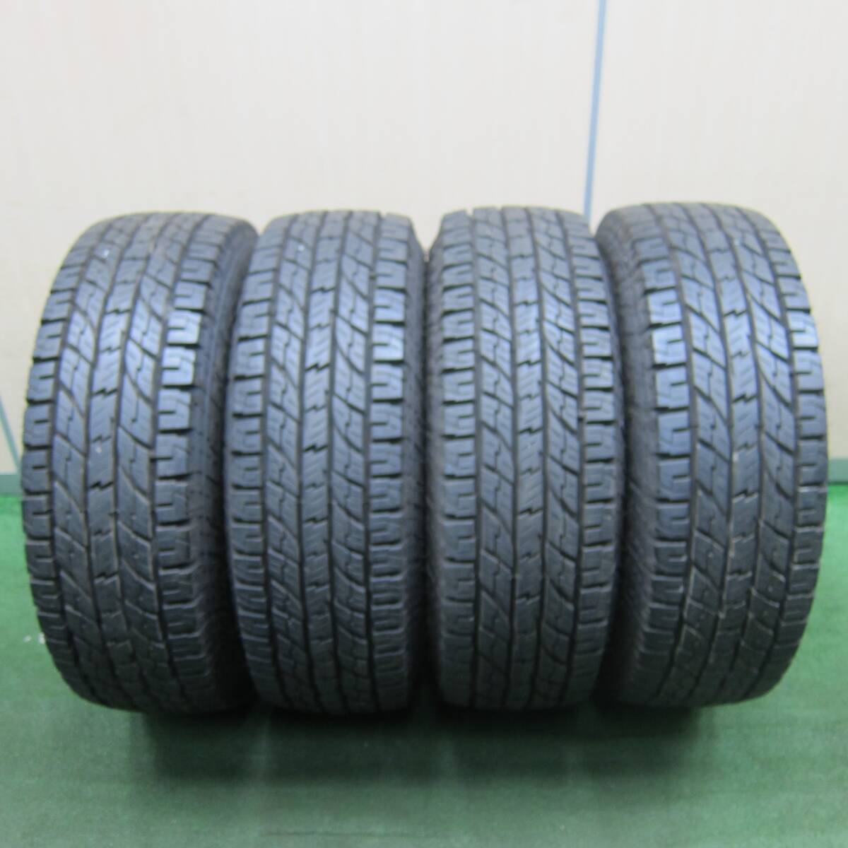 *送料無料* バリ溝！9.5分★トヨタ 215 サーフ 純正 265/75R16 ヨコハマ ジオランダー A/T G015 ホワイトレター PCD139.7/6H★4041604TNノ_画像8