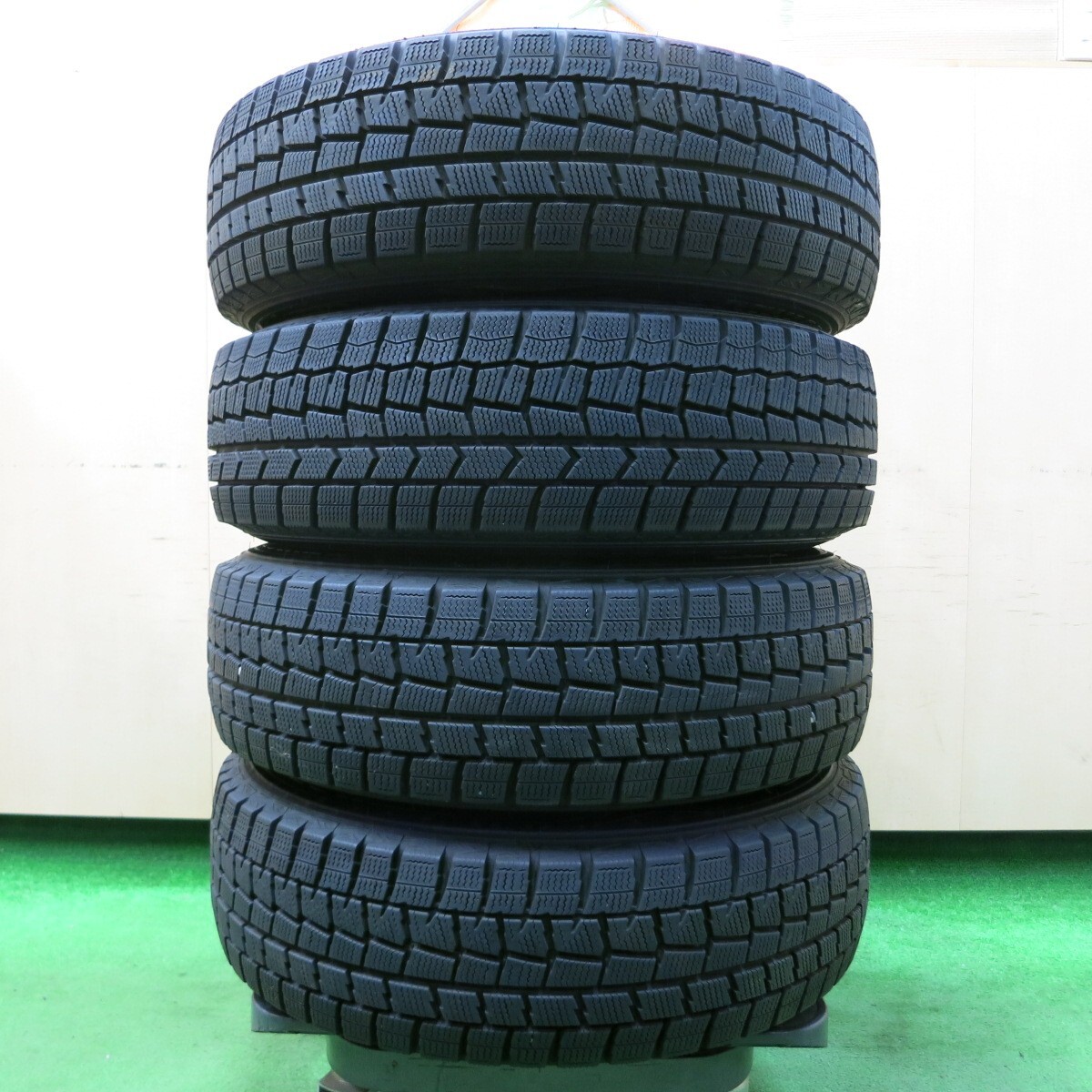 *送料無料* バリ溝！9.5分★スタッドレス 175/70R14 ダンロップ ウインターマックス WM01 FEID 14インチ PCD100/4H★4041704イス_画像8