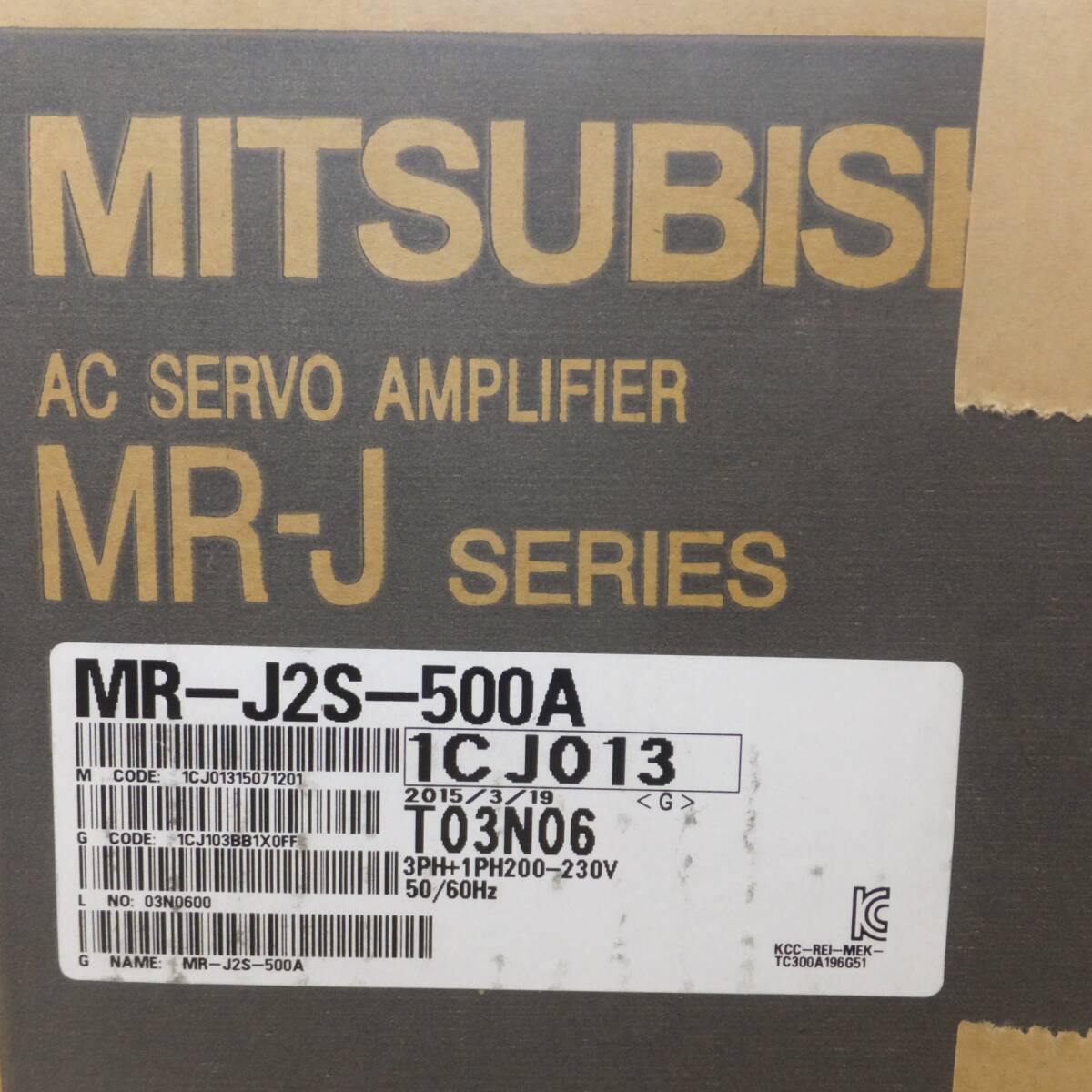 [送料無料] 未使用★三菱 MITSUBISHI サーボアンプ AC SERVO AMPLIFIER MR-J SERIES MR-J2S-500A(3)★_画像9