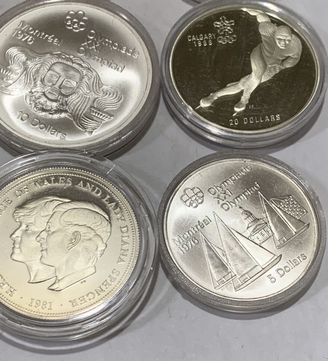 海外銀貨まとめ モントリオール カルガリー 海外記念コイン 銀貨 silver コイン メダル 419g ケース込み_画像5