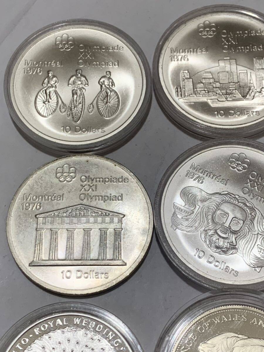 海外銀貨まとめ モントリオール カルガリー 海外記念コイン 銀貨 silver コイン メダル 419g ケース込み_画像3