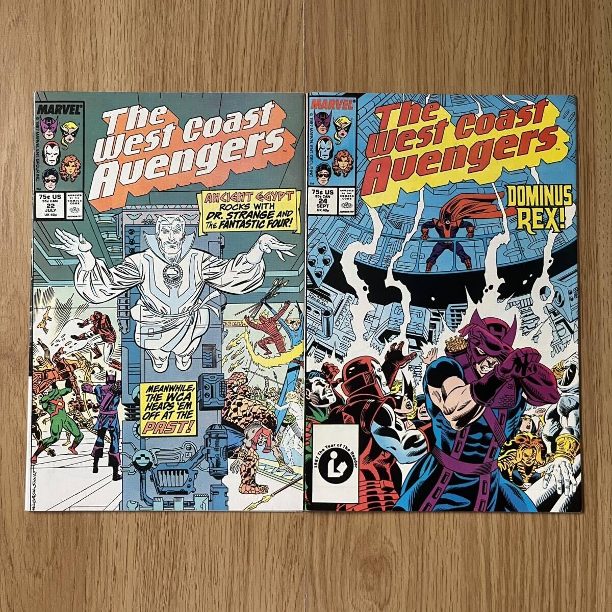 West Coast Avengers American Comics leaf 10 шт. комплект ткань to берег Avengers MARVEL COMICS Tigrama- bell комиксы иностранная книга 